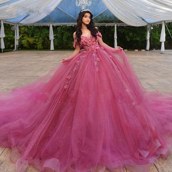 sweety off the shoulder quinceanera dresses 3d flower lace applique sweet 15 prom gown glitter ball gown junior birthday pgraphy dress, Blue;red
sweety off the shoulder quinceanera dresses 3d flower lace applique sweet 15 prom gown glitter ball gown junior birthday pgraphy dress, Blue;red
