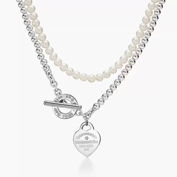 fashion luxury necklace designer hardwear jewelry heart shape double-deck chains with pearl necklaces for women party rose gold platinum jew, Silver
fashion luxury necklace designer hardwear jewelry heart shape double-deck chains with pearl necklaces for women party rose gold platinum jew, Silver