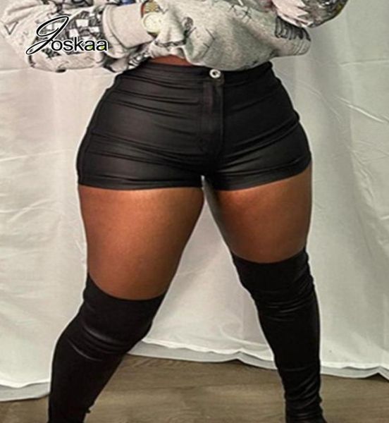 women039s shorts joskaa faux pu leather black woman summer 2022 fashion sheath button pockets short pants female bottoms s2183175, White;black
women039s shorts joskaa faux pu leather black woman summer 2022 fashion sheath button pockets short pants female bottoms s2183175, White;black