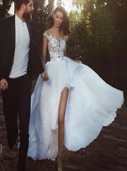 aline chiffon wedding dresses see through jewel neck lace appliques sleeveless bridal dress 2018 fashion side split wedding5953676, White
aline chiffon wedding dresses see through jewel neck lace appliques sleeveless bridal dress 2018 fashion side split wedding5953676, White