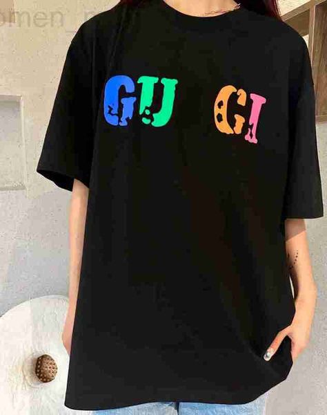 women's t-shirt designer new luxury gu home rainbow letter printing screen red men's and os loose short sleeve t-shirt underlay vv, White
women's t-shirt designer new luxury gu home rainbow letter printing screen red men's and os loose short sleeve t-shirt underlay vv, White