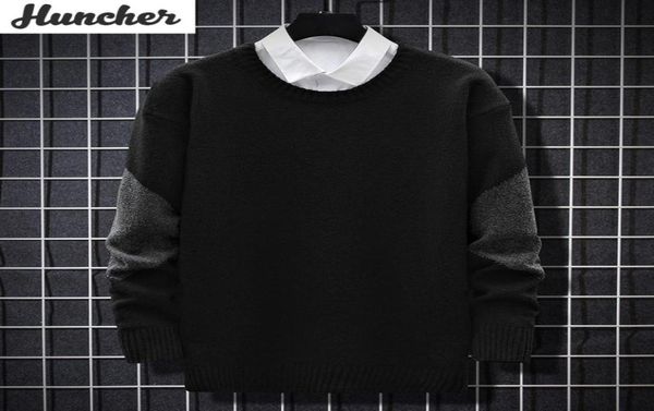 men039s sweaters huncher mens knitted sweater men 2021 autumn oversized patchwork knit pullover korean fashion harajuku black f3029783, White;black
men039s sweaters huncher mens knitted sweater men 2021 autumn oversized patchwork knit pullover korean fashion harajuku black f3029783, White;black