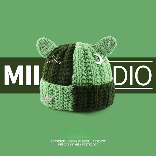 beanie/skull caps japanese y2k crochet beanie cap with pendant bear wool hat autumn winter keep warm lovely ears cold hat 230807, Blue;gray
beanie/skull caps japanese y2k crochet beanie cap with pendant bear wool hat autumn winter keep warm lovely ears cold hat 230807, Blue;gray