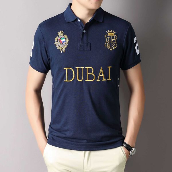 new polo shirt short sleeved men's pure cotton embroidery dubai casual sports thin navy blue european size, White;black
new polo shirt short sleeved men's pure cotton embroidery dubai casual sports thin navy blue european size, White;black