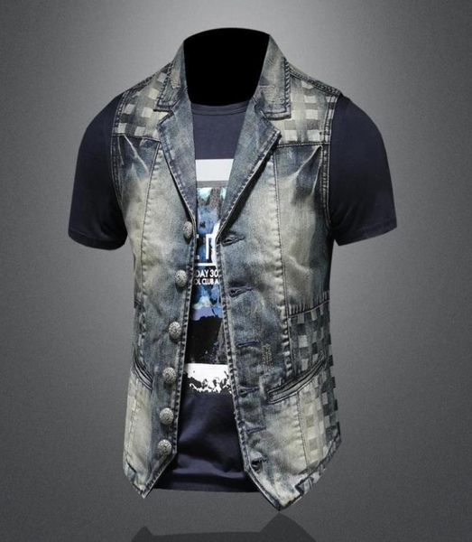 men spring autumn sleeveless denim jacket individual suit collar waistcoat cowboy vests1833584, Black;white
men spring autumn sleeveless denim jacket individual suit collar waistcoat cowboy vests1833584, Black;white