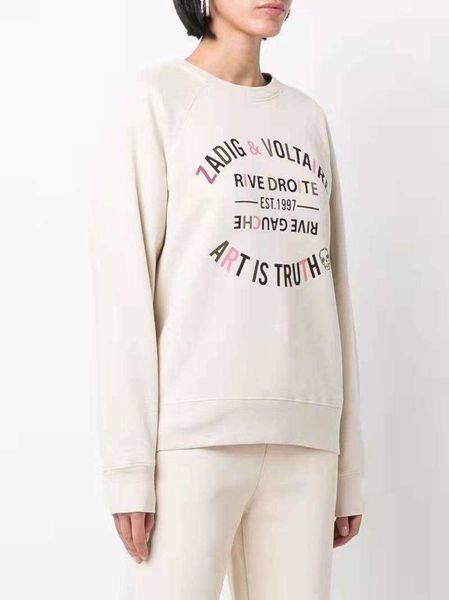 zadig voltaire women designers pure cotton crew neck contrast letter printing beige inner fleece women apparel fashion brand zadig voltaire, Black
zadig voltaire women designers pure cotton crew neck contrast letter printing beige inner fleece women apparel fashion brand zadig voltaire, Black