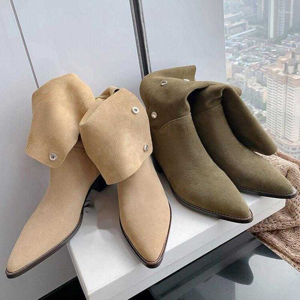 boots suede pleated mid tube faux mid-calf spring/autumn with pointed thick heels and stacked for women shoes, Black
boots suede pleated mid tube faux mid-calf spring/autumn with pointed thick heels and stacked for women shoes, Black