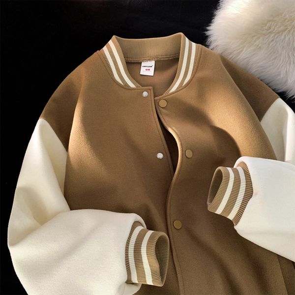men's jackets athletes baseball jersey men spring autumn fashion jacket brand loose casual couple coat handsome guy clothing costume ho, Black;brown
men's jackets athletes baseball jersey men spring autumn fashion jacket brand loose casual couple coat handsome guy clothing costume ho, Black;brown