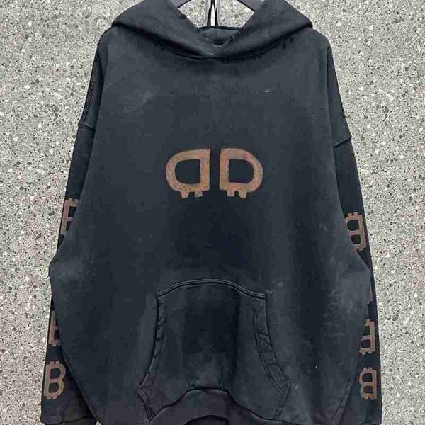 women's hoodies & sweatshirts designer high version b home front and back double mud dyed hoodie sweater classic style 4je5, Black
women's hoodies & sweatshirts designer high version b home front and back double mud dyed hoodie sweater classic style 4je5, Black