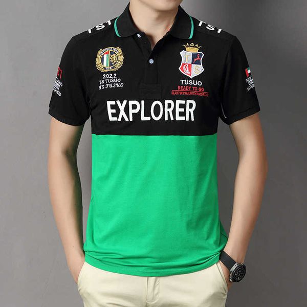 polo shirt men's short sleeved british casual fashion pure cotton sports oversized embroidery four seasons summer, White;black
polo shirt men's short sleeved british casual fashion pure cotton sports oversized embroidery four seasons summer, White;black