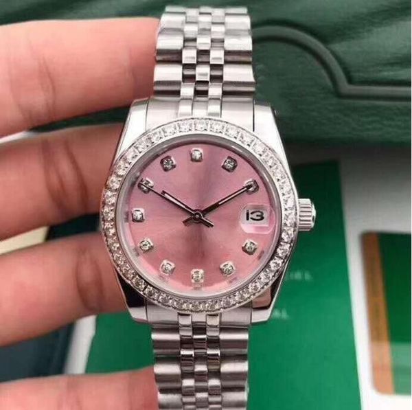 36mm women's automatic mechanical watch ladies diamond watches women stainless steel folding buckle sport waterproof fashion wristwatch, Slivery;brown
36mm women's automatic mechanical watch ladies diamond watches women stainless steel folding buckle sport waterproof fashion wristwatch, Slivery;brown