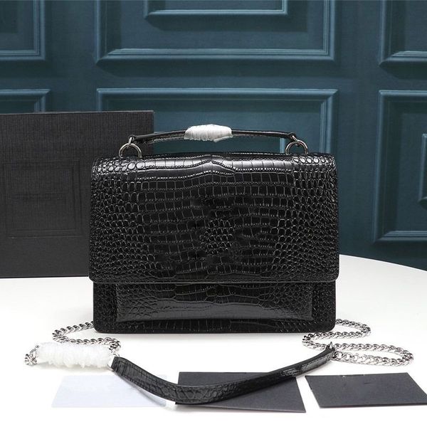 designer luxury bag sunset handbags shoulder tote bag women flap chain clutch handle crocodile toothpick pattern smooth leather fashion mini
designer luxury bag sunset handbags shoulder tote bag women flap chain clutch handle crocodile toothpick pattern smooth leather fashion mini