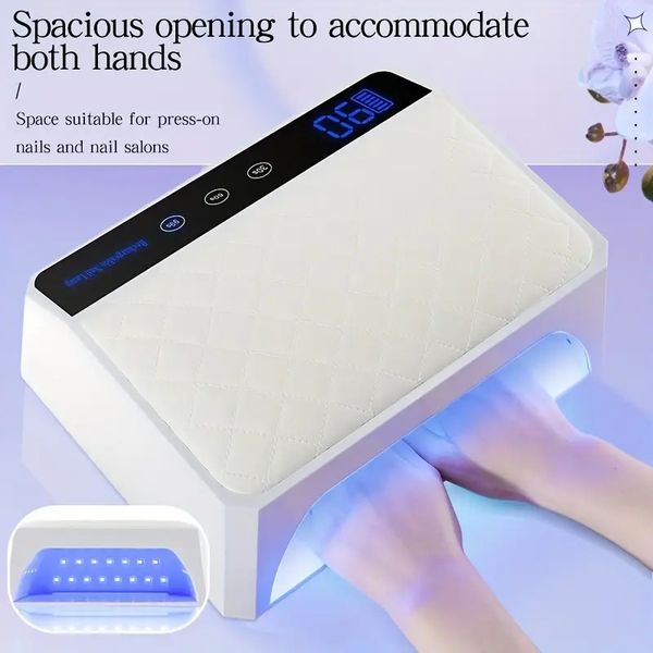 2023 cordless 28800mah 156w led uv nail lamp wireless rechargeable professional led nail art pillow manicure gel light nail polish dryer
2023 cordless 28800mah 156w led uv nail lamp wireless rechargeable professional led nail art pillow manicure gel light nail polish dryer