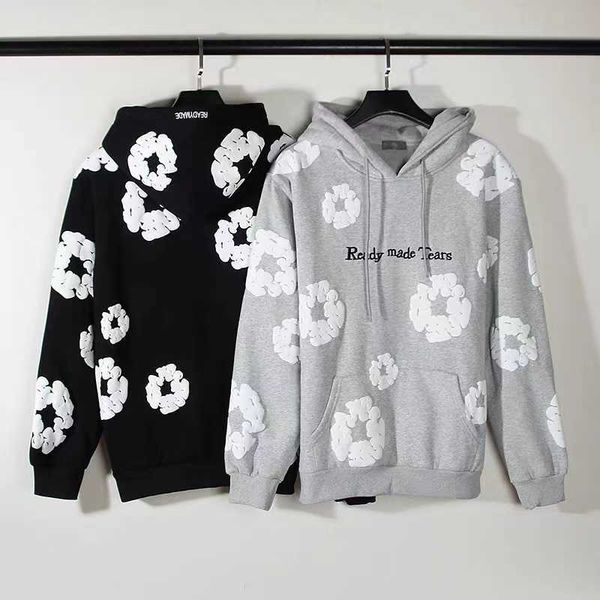 men's hoodie denim tears autumn/winter kanyes kapok full print foam print hip hop loose men's and women's plush hoodie, Black
men's hoodie denim tears autumn/winter kanyes kapok full print foam print hip hop loose men's and women's plush hoodie, Black