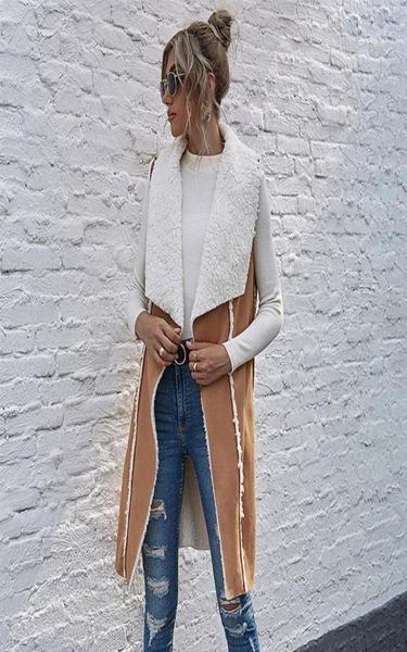 women039s jackets autumn winter sleeveless suede jacket women 2021 casual medium long open stitch big turn down collar coat8836140, Black;brown
women039s jackets autumn winter sleeveless suede jacket women 2021 casual medium long open stitch big turn down collar coat8836140, Black;brown