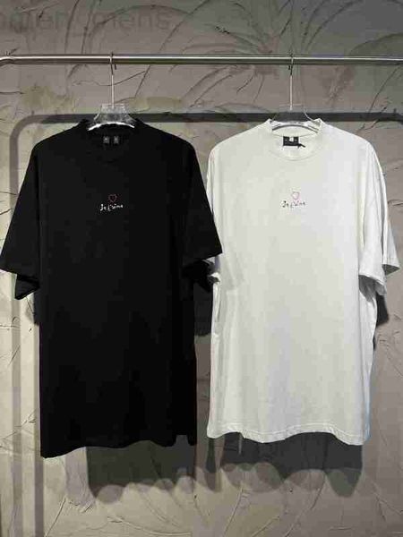 women's t-shirt designer high version 2023 early autumn new family b qixi exclusive love embroidery men and women's short sleeved, White
women's t-shirt designer high version 2023 early autumn new family b qixi exclusive love embroidery men and women's short sleeved, White