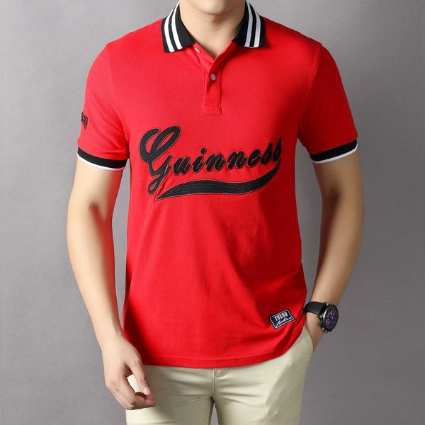 new combed cotton short sleeve polo shirt for men's high end 3d embroidery fashion sports royal blue green red, White;black
new combed cotton short sleeve polo shirt for men's high end 3d embroidery fashion sports royal blue green red, White;black