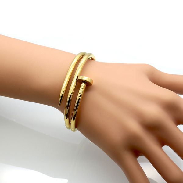 new double-layer titanium steel nail bracelet for men and women couples fashion stainless steel jewelry bracelet bracelet, Black
new double-layer titanium steel nail bracelet for men and women couples fashion stainless steel jewelry bracelet bracelet, Black