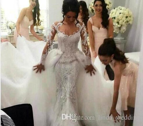 2019 mermaid wedding dress illusion back long sleeves with appliques country church garden bride bridal gown custom made plus size3229793, White
2019 mermaid wedding dress illusion back long sleeves with appliques country church garden bride bridal gown custom made plus size3229793, White