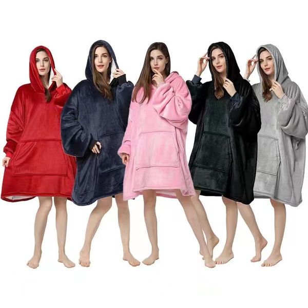 women's oodie snuggle hoodies winter warm hooded thick sweater blanket oversized fleece blanket with sleeves large pocket, Black
women's oodie snuggle hoodies winter warm hooded thick sweater blanket oversized fleece blanket with sleeves large pocket, Black