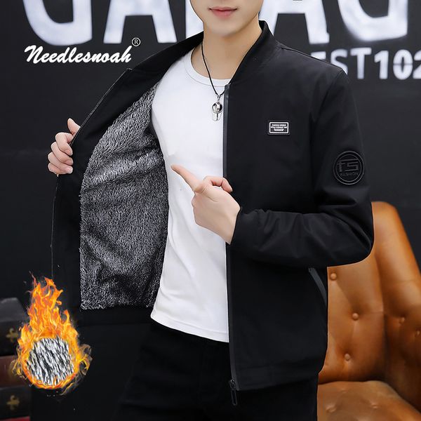 men's jackets needlesnoah autumn winter men jacket fleece thick warm windbreaker stand collar male baseball jacket outerwear plus size, Black;brown
men's jackets needlesnoah autumn winter men jacket fleece thick warm windbreaker stand collar male baseball jacket outerwear plus size, Black;brown