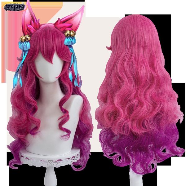 cosplay wigs spirit blossom ahri cosplay wig lol cosplay 70cm long curly wavy heat resistant synthetic hair game anime wigs wig cap 230808, Black
cosplay wigs spirit blossom ahri cosplay wig lol cosplay 70cm long curly wavy heat resistant synthetic hair game anime wigs wig cap 230808, Black