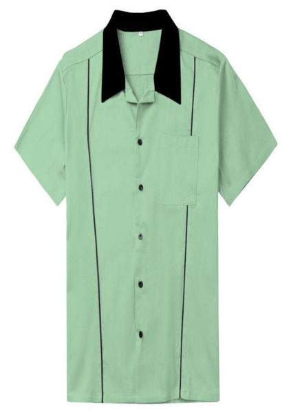 men039s casual shirts sishion 2021 grey brown green men shirt st118 cotton button up classic retro bowling plus size short slee3075434, White;black
men039s casual shirts sishion 2021 grey brown green men shirt st118 cotton button up classic retro bowling plus size short slee3075434, White;black
