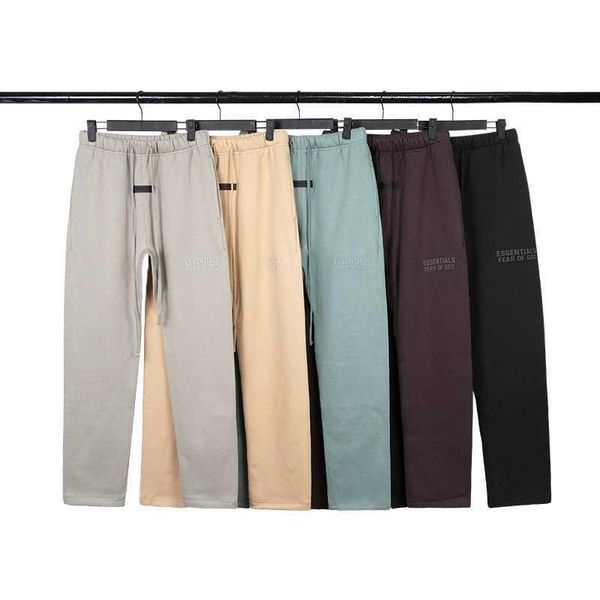 season 9 double thread esential casual straight leg pants high street trend loose drawstring guard, Black
season 9 double thread esential casual straight leg pants high street trend loose drawstring guard, Black