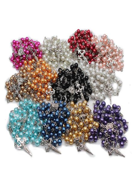 kimter colorful pearl religious necklace jesus cross long pendant sweater chains 11 styles classic beads rosary necklaces jewelry 3438297, Silver
kimter colorful pearl religious necklace jesus cross long pendant sweater chains 11 styles classic beads rosary necklaces jewelry 3438297, Silver