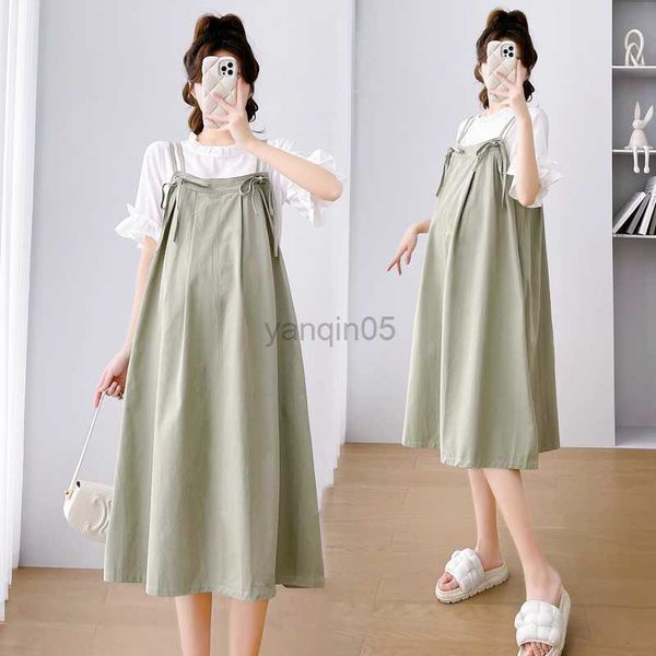 maternity dresses 8122# 2pcs sets maternity blouses sling dress suits clothes for pregnant women sweet lovely casual loose pregnancy clothin, White
maternity dresses 8122# 2pcs sets maternity blouses sling dress suits clothes for pregnant women sweet lovely casual loose pregnancy clothin, White
