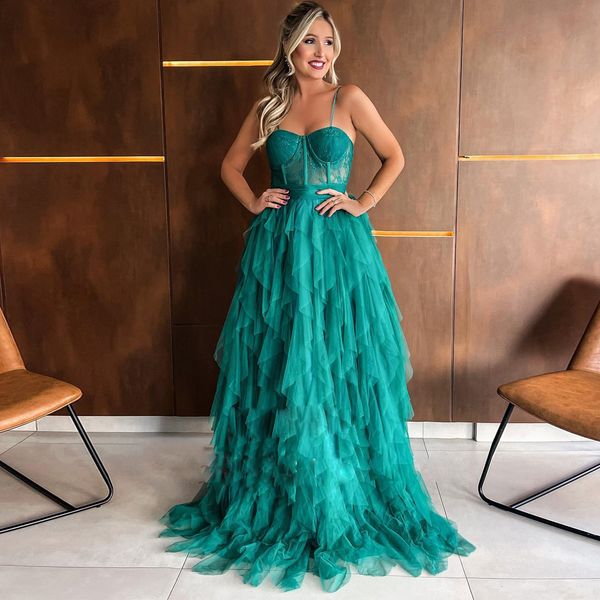 ruffles tulle a line prom dresses spaghetti strap layered special occasion dress lace ruffles tulle vestido de noche, Black
ruffles tulle a line prom dresses spaghetti strap layered special occasion dress lace ruffles tulle vestido de noche, Black