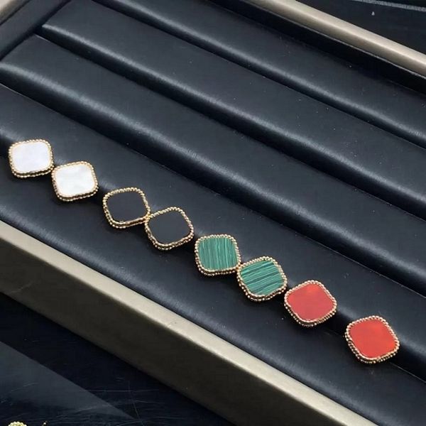 fashion vintage van four leaf clover charm stud earrings cleef mother-of-pearl silver 18k gold plated agate for women&girls valentine's, Golden
fashion vintage van four leaf clover charm stud earrings cleef mother-of-pearl silver 18k gold plated agate for women&girls valentine's, Golden