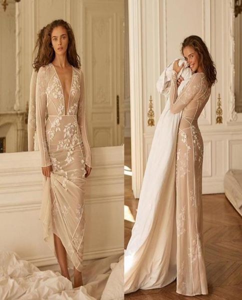 2020 liz martinez mermaid wedding dresses v neck lace appliques long sleeve trumpet wedding dress boho beach bridal gowns vestidos2819897, White
2020 liz martinez mermaid wedding dresses v neck lace appliques long sleeve trumpet wedding dress boho beach bridal gowns vestidos2819897, White