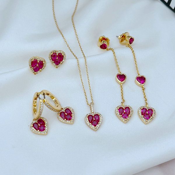 stud hoop & huggie stud real 18k gold plated heart zircon earrings necklace jewelries letter wedding gift factory wholesale with dust bag, Golden;silver
stud hoop & huggie stud real 18k gold plated heart zircon earrings necklace jewelries letter wedding gift factory wholesale with dust bag, Golden;silver