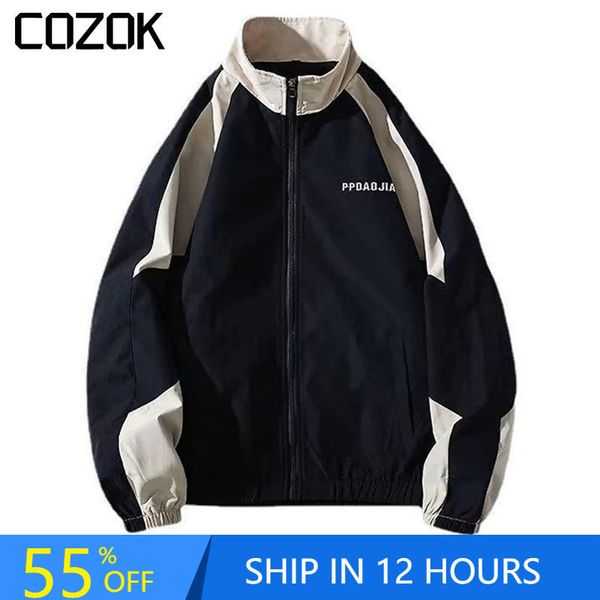 men's jackets korean varsity jacket men high street patchwork letter print windbreaker coat spring summer thin fashion college jackets, Black;brown
men's jackets korean varsity jacket men high street patchwork letter print windbreaker coat spring summer thin fashion college jackets, Black;brown