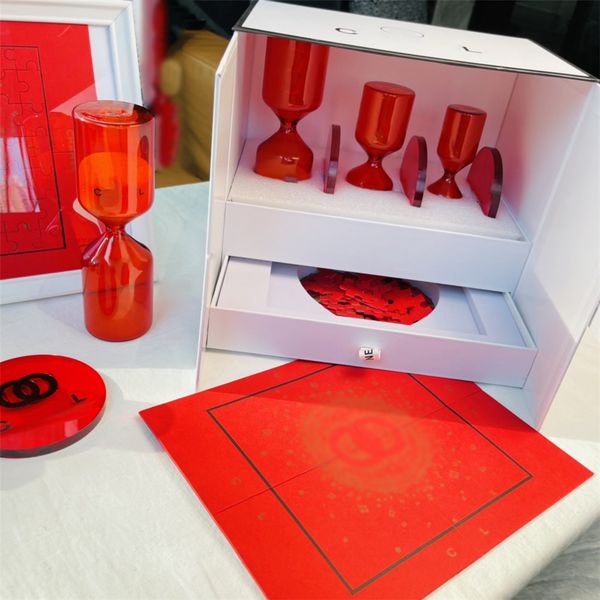 channel coco hourglass puzzle set glass cup mat coaster creative decorations collectable present gift box
channel coco hourglass puzzle set glass cup mat coaster creative decorations collectable present gift box