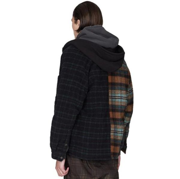 fashionrepresent flannel jacket plaid hooded button jackets contrast color panelled street casual fashion coat outwear couple hfh3178425, Black;brown
fashionrepresent flannel jacket plaid hooded button jackets contrast color panelled street casual fashion coat outwear couple hfh3178425, Black;brown