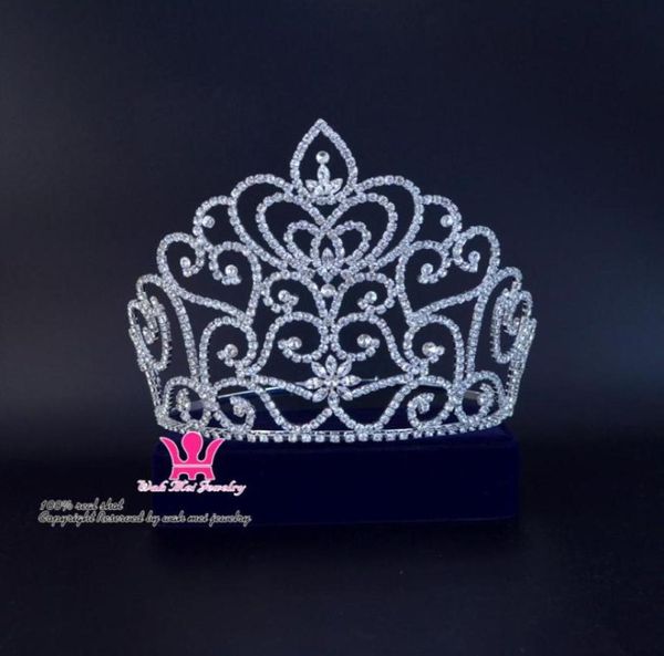 large crown tiara miss beauty pageant winner queen crown bridal wedding jewelry princess party prom night clup show crystal headba9229556, White;golden
large crown tiara miss beauty pageant winner queen crown bridal wedding jewelry princess party prom night clup show crystal headba9229556, White;golden