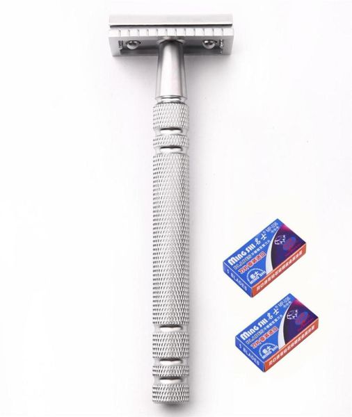 1razor 10 blades men shaving classic safety razor manual shaver matte nonslip blank brass long handle double edge razor253c5373976
1razor 10 blades men shaving classic safety razor manual shaver matte nonslip blank brass long handle double edge razor253c5373976