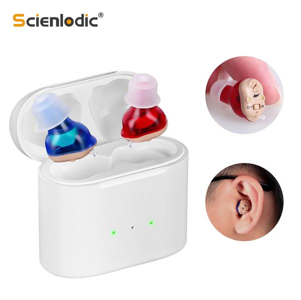 

ear care supply elderly hearing aid rechargeable ite deaf the listening device mini wireless sound amplifier invisible hearing aids headphon