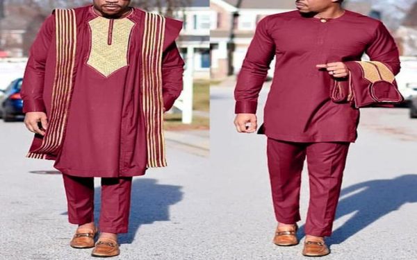 ethnic clothing hd african agbada suit for men embroidered robes dashiki cover shirt pants 3 pcs set boubou africain homme musulm2989400, Red
ethnic clothing hd african agbada suit for men embroidered robes dashiki cover shirt pants 3 pcs set boubou africain homme musulm2989400, Red