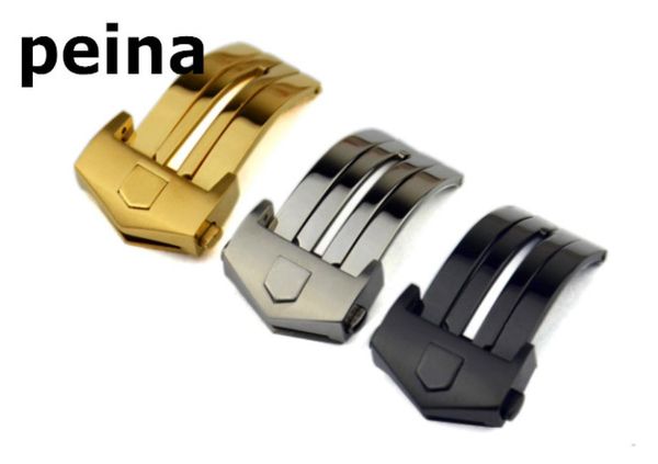 18mm 20mm new stainless steel silver black gold watch band buckle deployment clasp for tag heuer watchbands3820612, Black;brown
18mm 20mm new stainless steel silver black gold watch band buckle deployment clasp for tag heuer watchbands3820612, Black;brown
