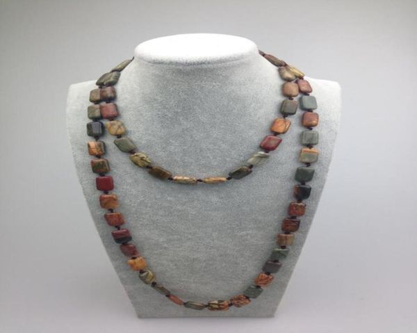 st0004 square picasso jasper bead 42 inch knotted long semi precious stone necklaces new design necklace 34221247875379, Silver
st0004 square picasso jasper bead 42 inch knotted long semi precious stone necklaces new design necklace 34221247875379, Silver