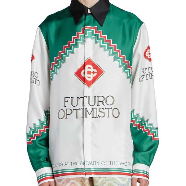 summer new casablanca 22ss white green patchwork couple hawaii long sleeved shirt button up shirt, White;black
summer new casablanca 22ss white green patchwork couple hawaii long sleeved shirt button up shirt, White;black