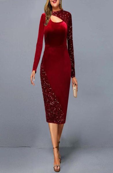 plus size dresses party dress 2021 women elegant sequined cut out christmas evening club fall winter long sleeve mid red3757230, Black
plus size dresses party dress 2021 women elegant sequined cut out christmas evening club fall winter long sleeve mid red3757230, Black