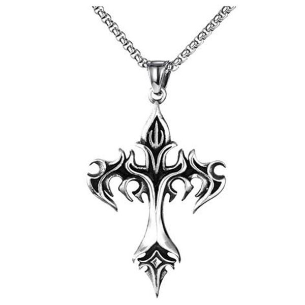 fashion jewelry unique design stainless steel flame cross pendant necklace gothic necklace women's and men's gift ab1223, Silver
fashion jewelry unique design stainless steel flame cross pendant necklace gothic necklace women's and men's gift ab1223, Silver