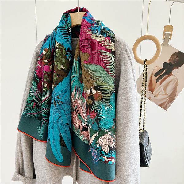 scarves women blanket scarf shawl cape 70% wool 30% silk double-sided printed wraps for autumn winter 230807, Blue;gray
scarves women blanket scarf shawl cape 70% wool 30% silk double-sided printed wraps for autumn winter 230807, Blue;gray