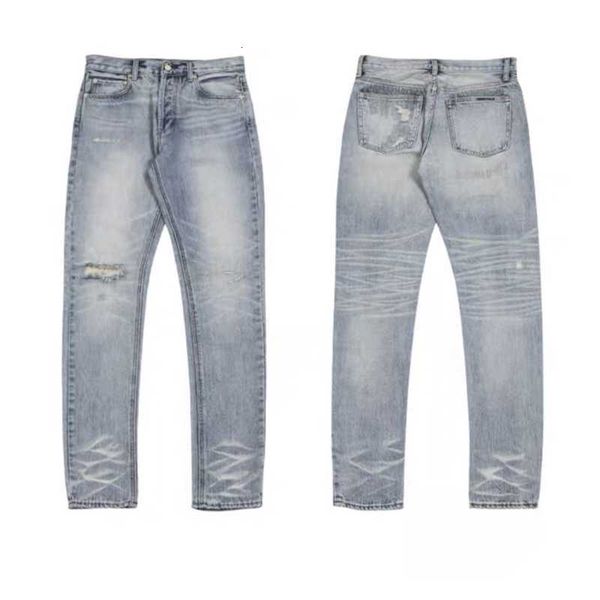 double thread esential new heavy industry washed old damaged casual denim pants jerry same style, Blue
double thread esential new heavy industry washed old damaged casual denim pants jerry same style, Blue