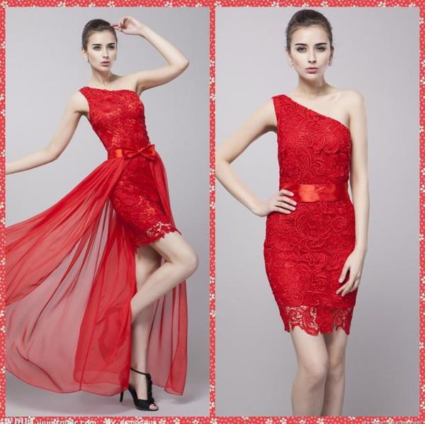 one shoulder lace chic detachable train prom party dresses sheath mini homecoming dresses 5125489, Black
one shoulder lace chic detachable train prom party dresses sheath mini homecoming dresses 5125489, Black