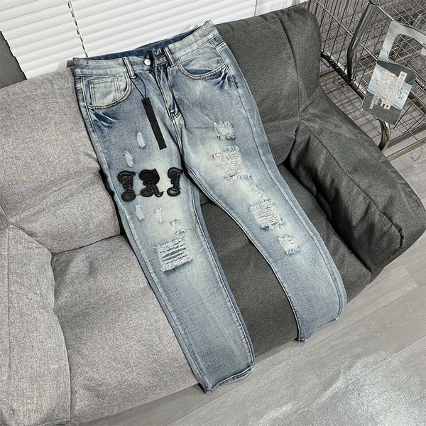 men's jeans trendy distinctive embroidered fashion stretch light color printed pants painted leg stitching rainbow trousers fall fashio, Blue
men's jeans trendy distinctive embroidered fashion stretch light color printed pants painted leg stitching rainbow trousers fall fashio, Blue